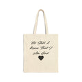 Canvas Tote Bag — "Be Still & Know That I Am God"