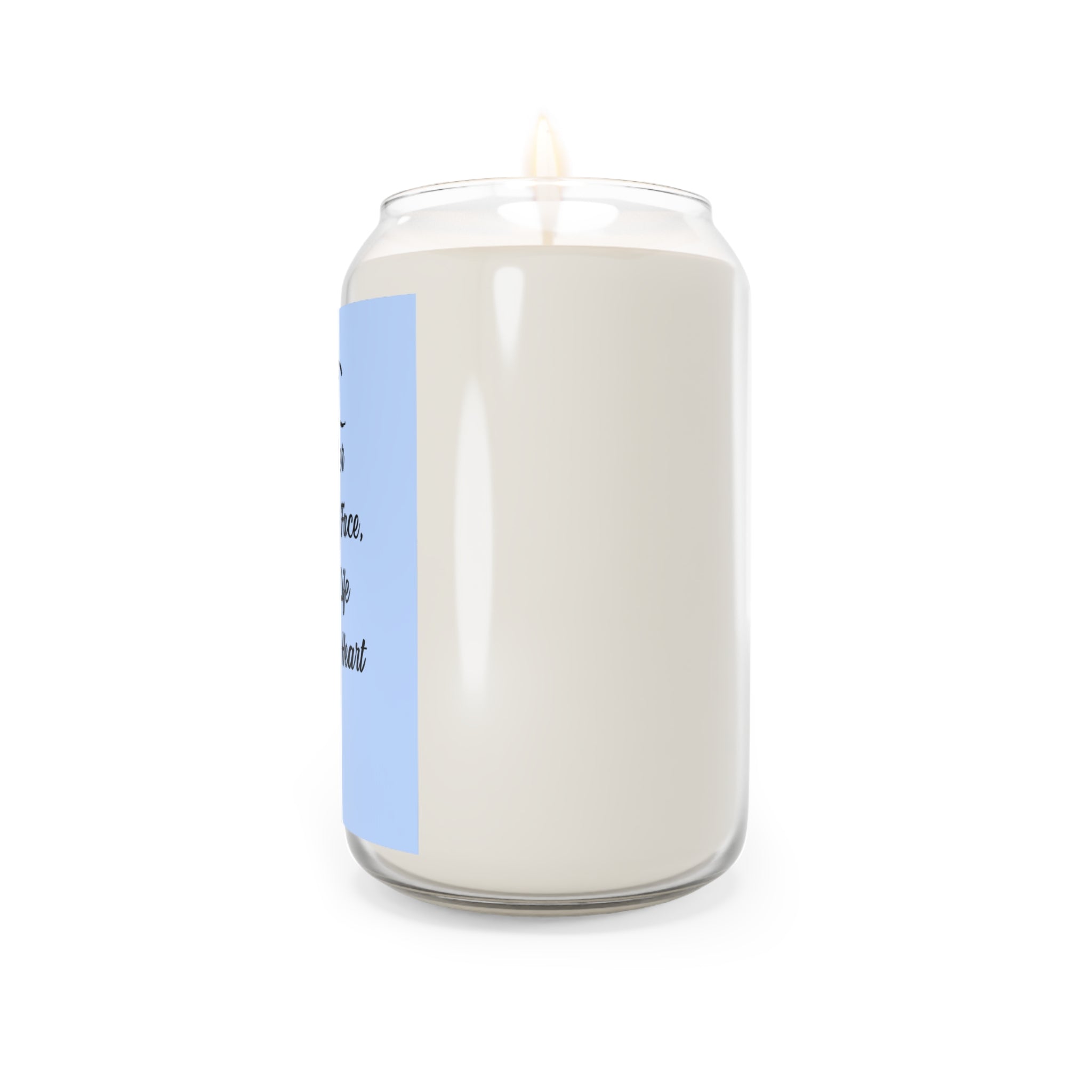 Inspirational Soy Candle - "As Water Reflects the Face, So One's Life Reflects the Heart" (13.75 oz)